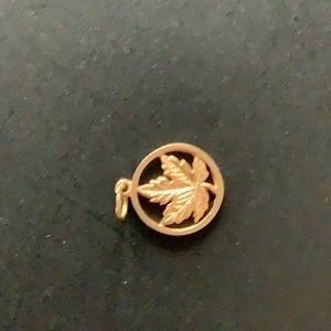 Maple leaf charm 10k